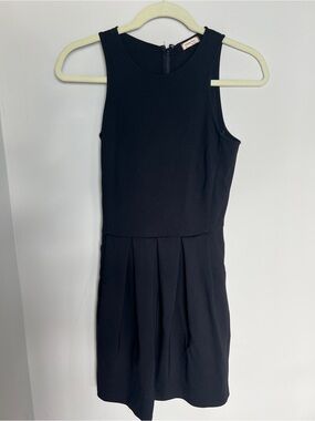 Aritzia Sunday Best Black Sleeveless Pleated Mini Dress - Tasha Dress